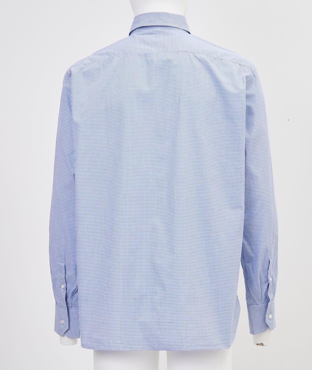 STEFANO RICCI Голубая хлопковая классическая рубашка, фото 2