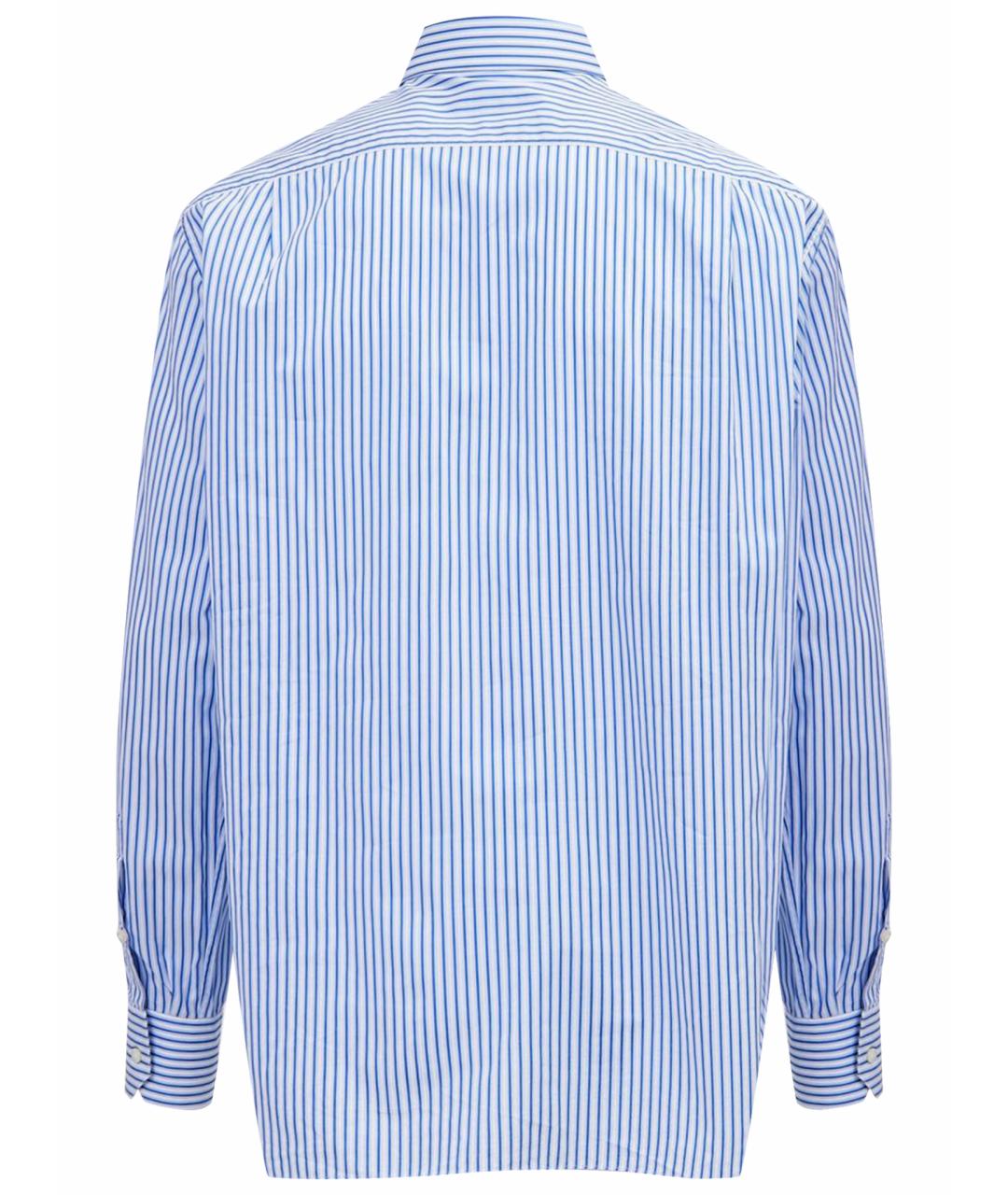 STEFANO RICCI Голубая хлопковая классическая рубашка, фото 6