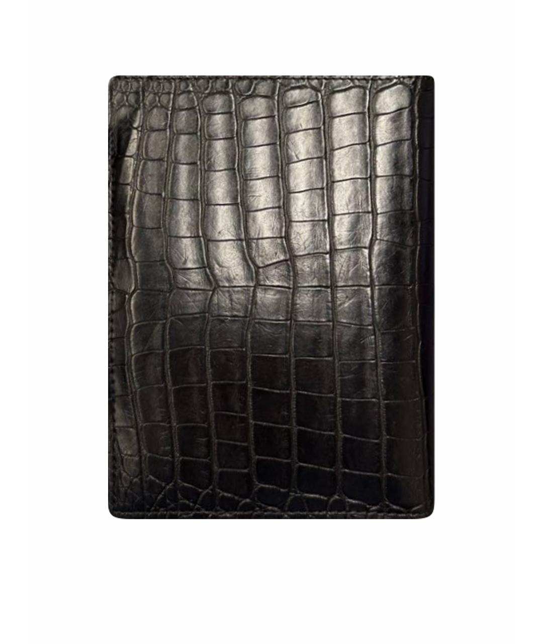 ZILLI Черный кошелек из экзотической кожи, фото 1