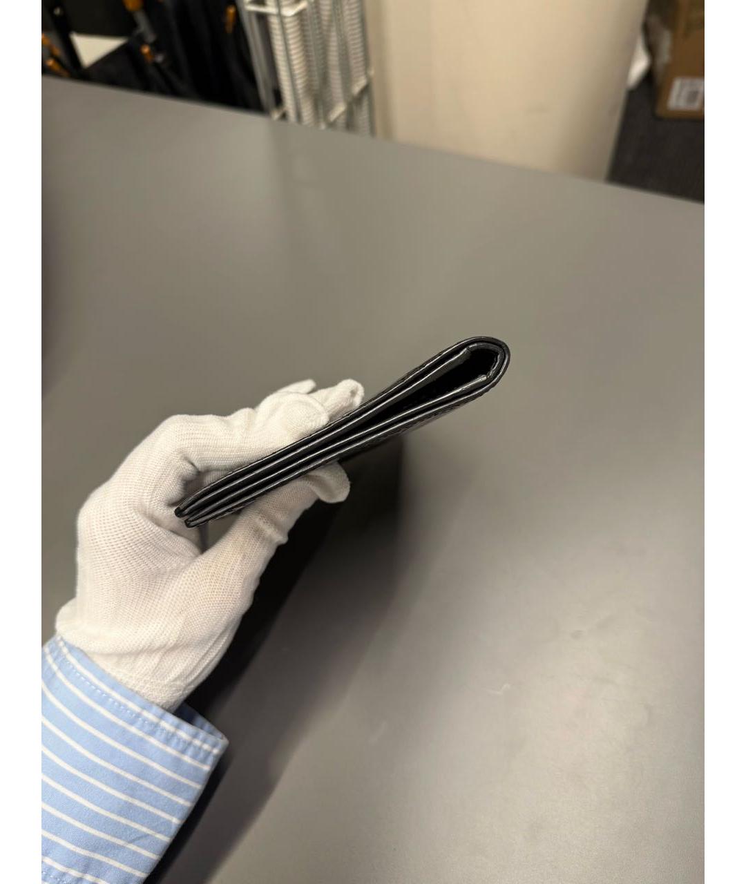 ZILLI Черный кошелек из экзотической кожи, фото 5