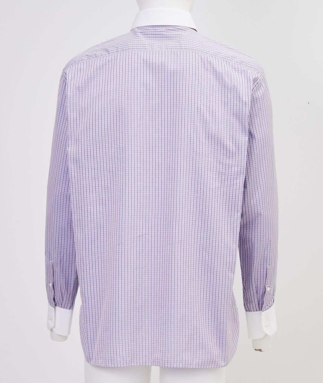 STEFANO RICCI Фиолетовая хлопковая классическая рубашка, фото 2