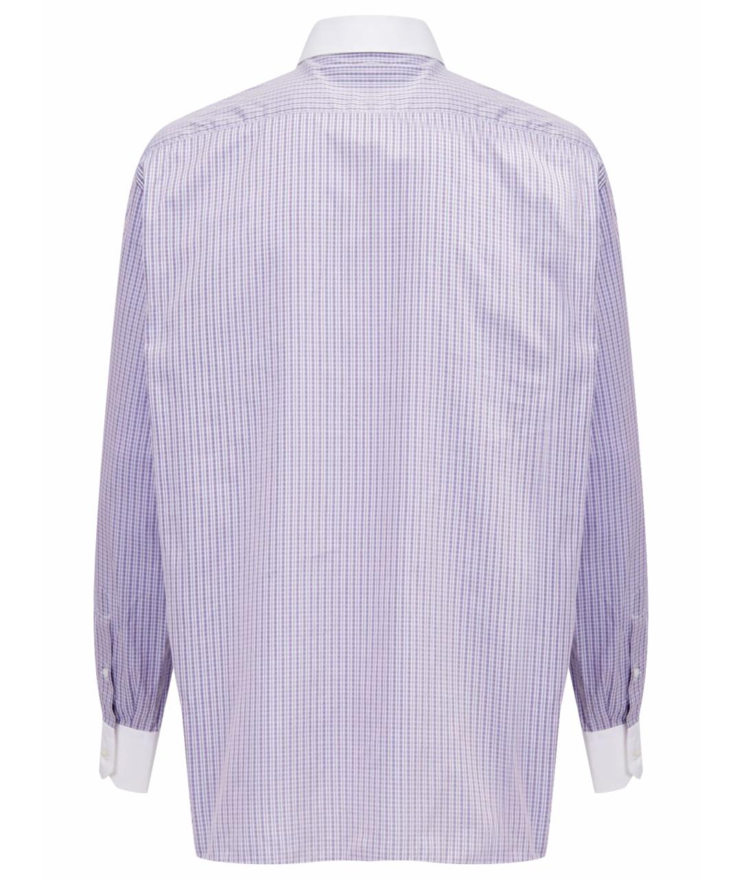 STEFANO RICCI Фиолетовая хлопковая классическая рубашка, фото 6