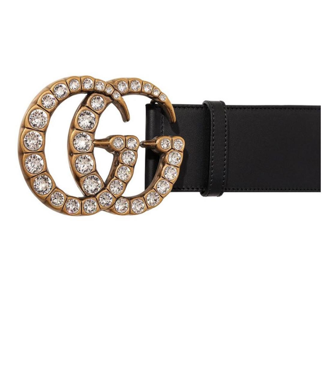 GUCCI Черный кожаный ремень, фото 2