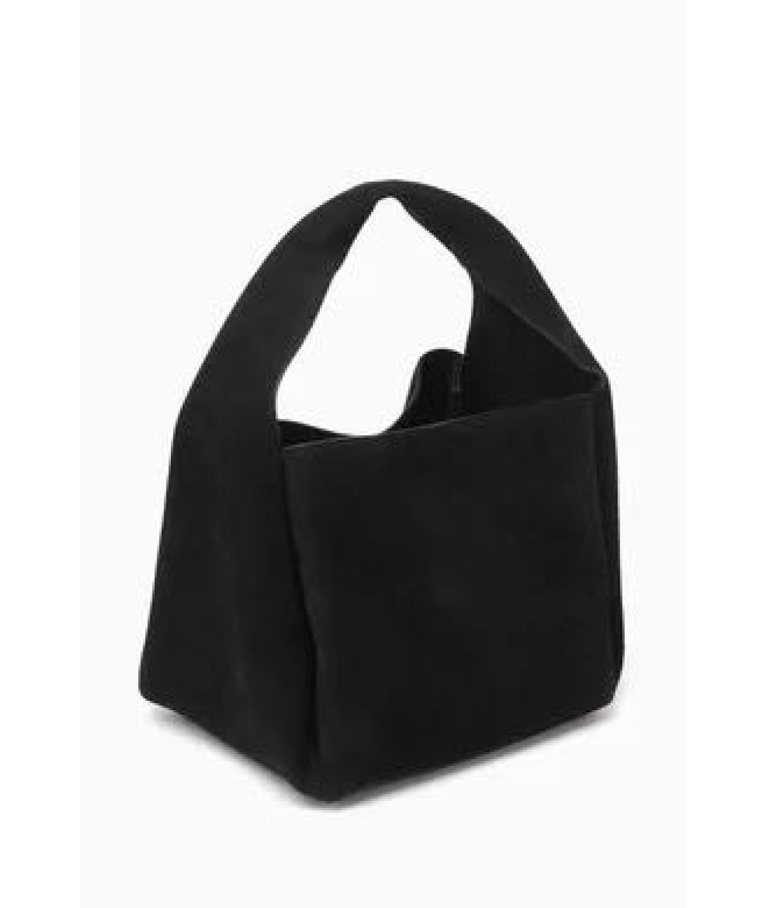 TOTEME Черная замшевая сумка через плечо, фото 2