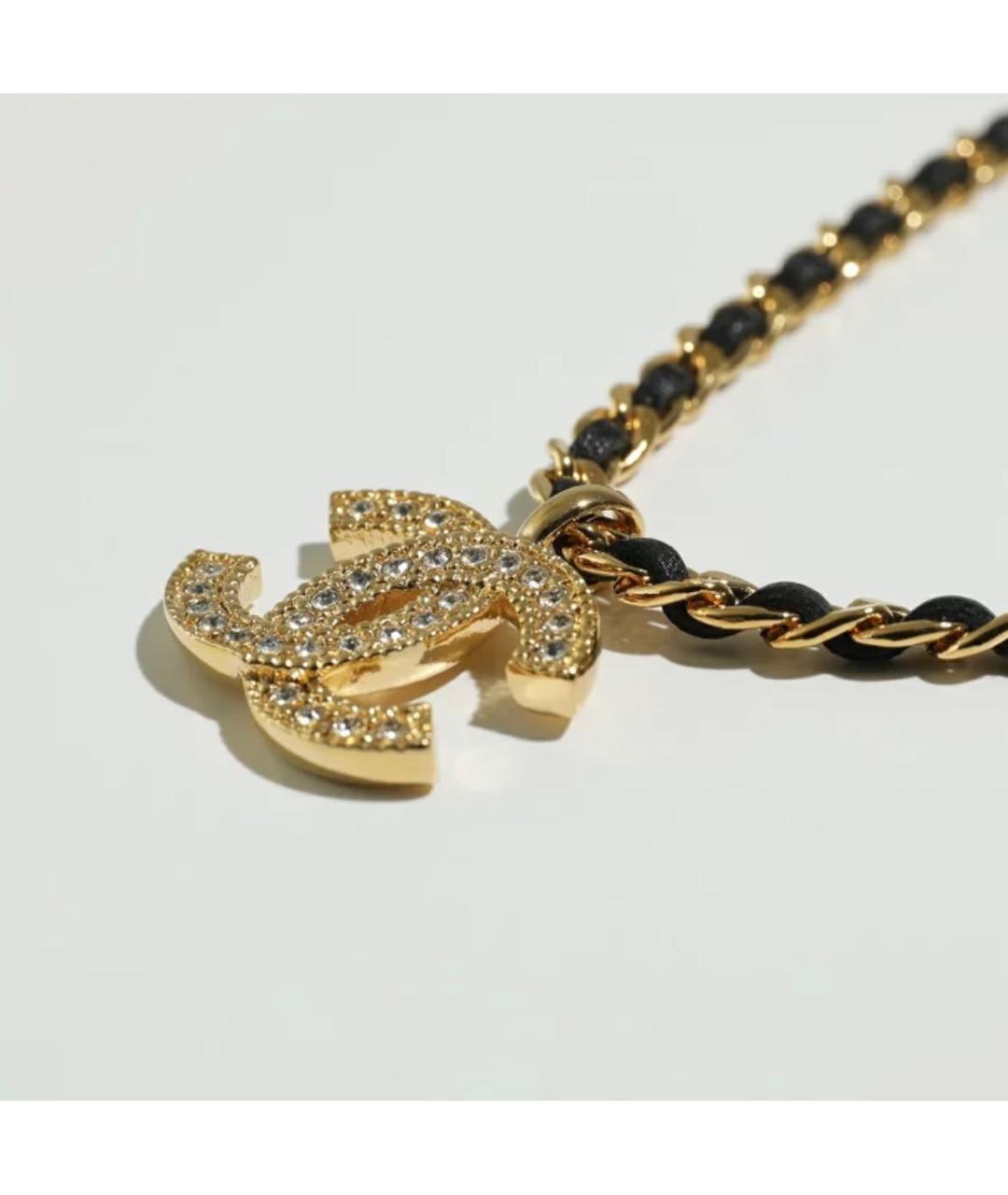 CHANEL Золотая металлическая подвеска, фото 3