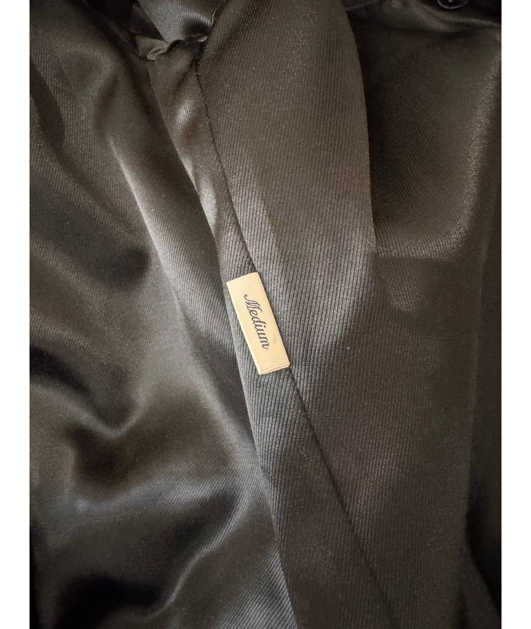 DRIES VAN NOTEN Черное шерстяное пальто, фото 5