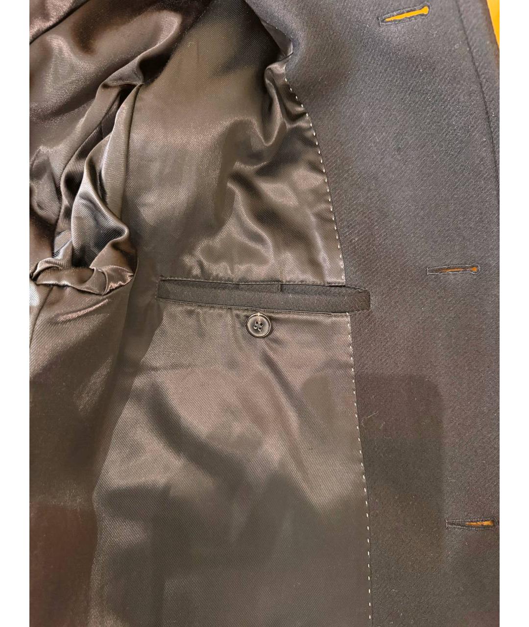 DRIES VAN NOTEN Черное шерстяное пальто, фото 6