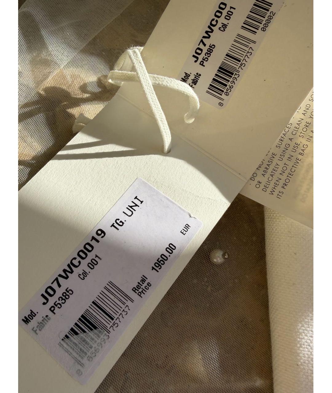 JIL SANDER Черная кожаная сумка с короткими ручками, фото 5