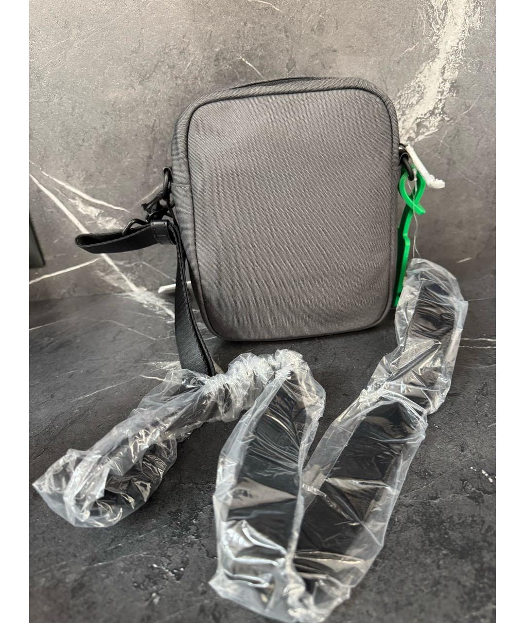 KARL LAGERFELD Антрацитовая синтетическая сумка на плечо, фото 3