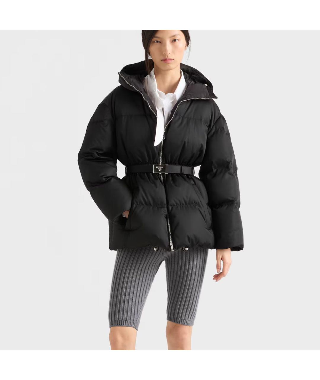 PRADA Черный пуховик, фото 2