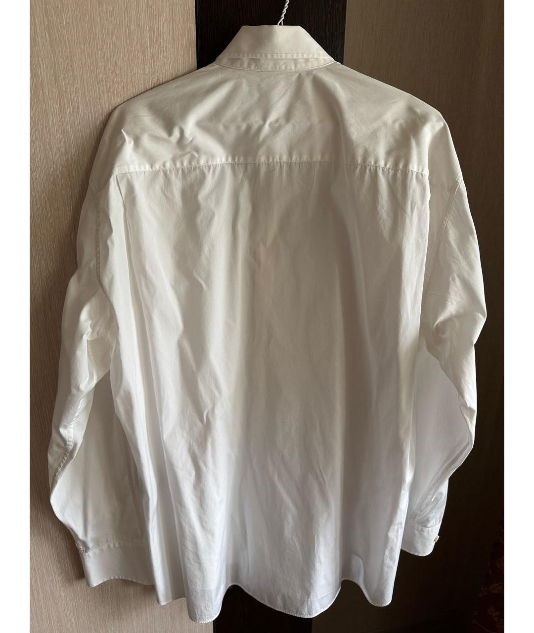 VETEMENTS Белая хлопковая рубашка, фото 3