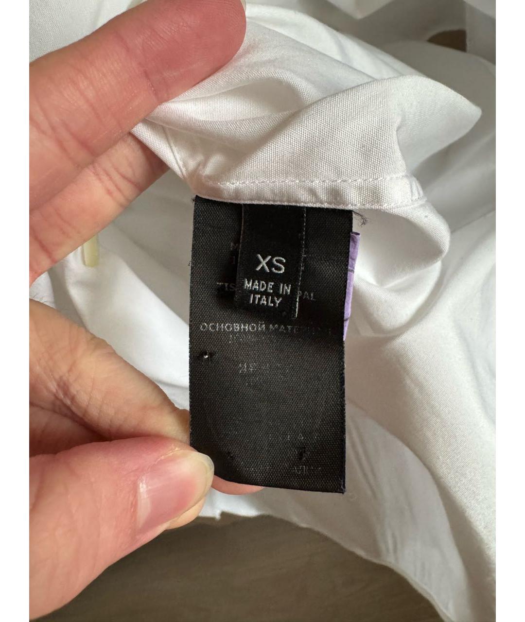 VETEMENTS Белая хлопковая рубашка, фото 5