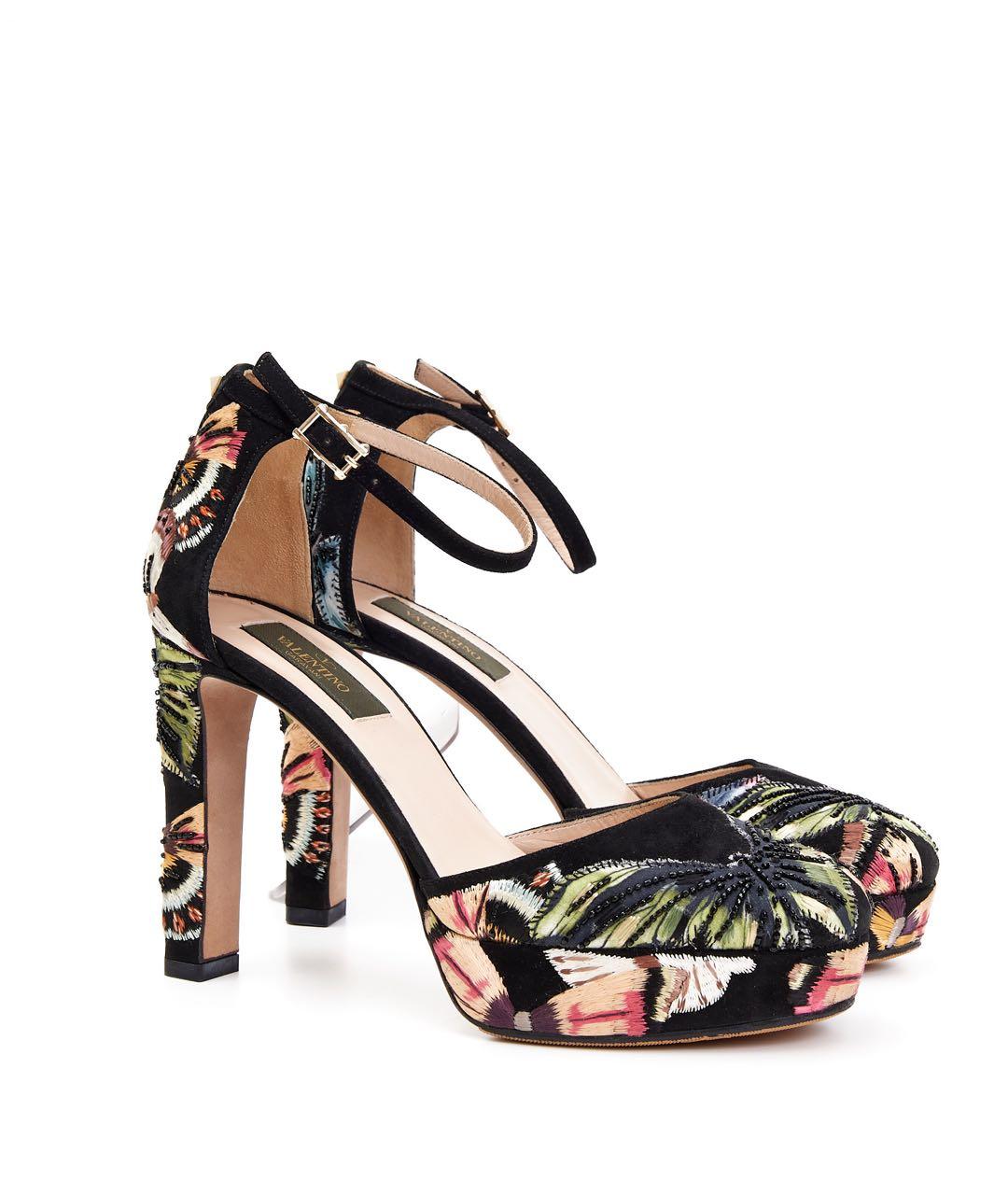 VALENTINO Черные замшевые туфли, фото 4