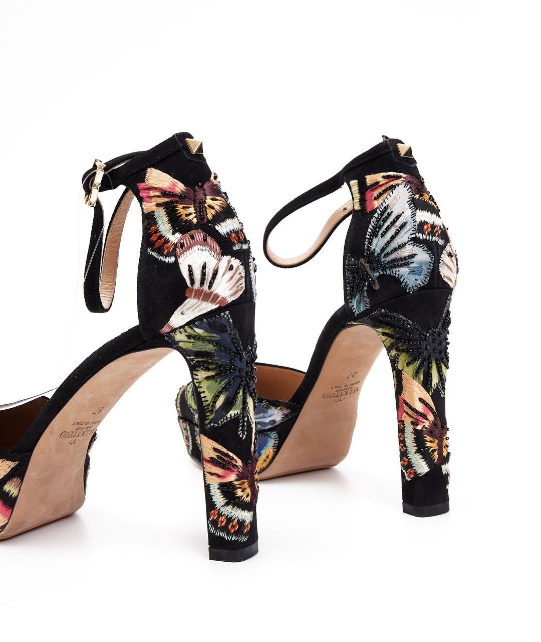 VALENTINO Черные замшевые туфли, фото 2