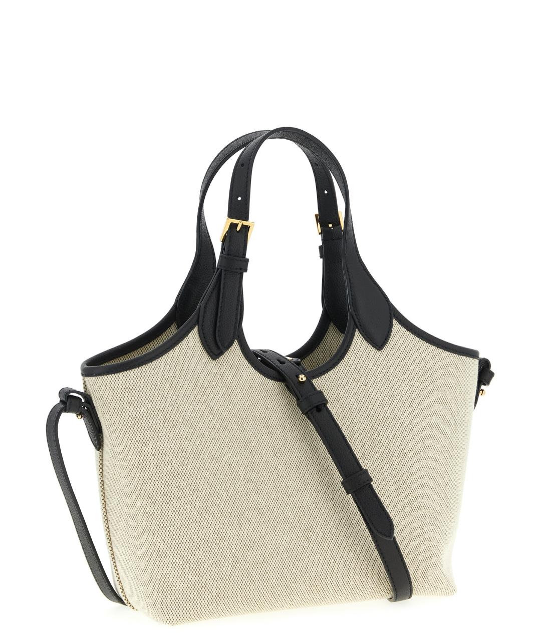 VERSACE Бежевая хлопковая сумка тоут, фото 2
