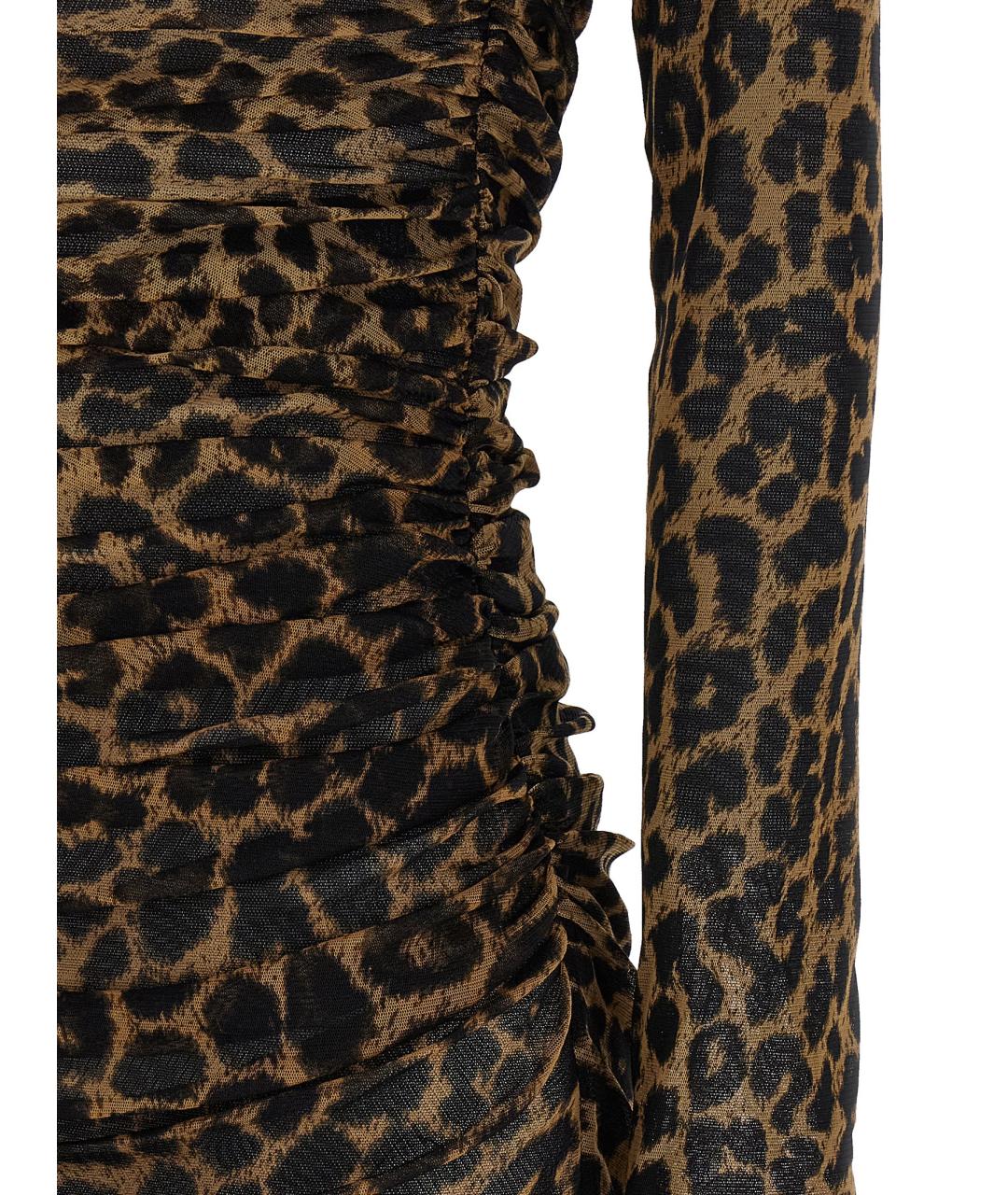 SAINT LAURENT Мульти полиамидовое платье, фото 4