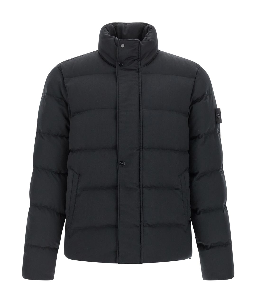 STONE ISLAND Синий шерстяной пуховик, фото 1