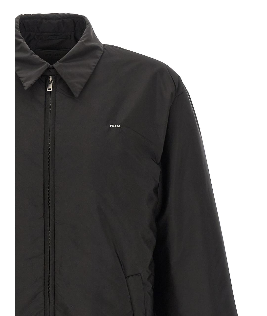 PRADA Черная полиамидовая куртка, фото 3
