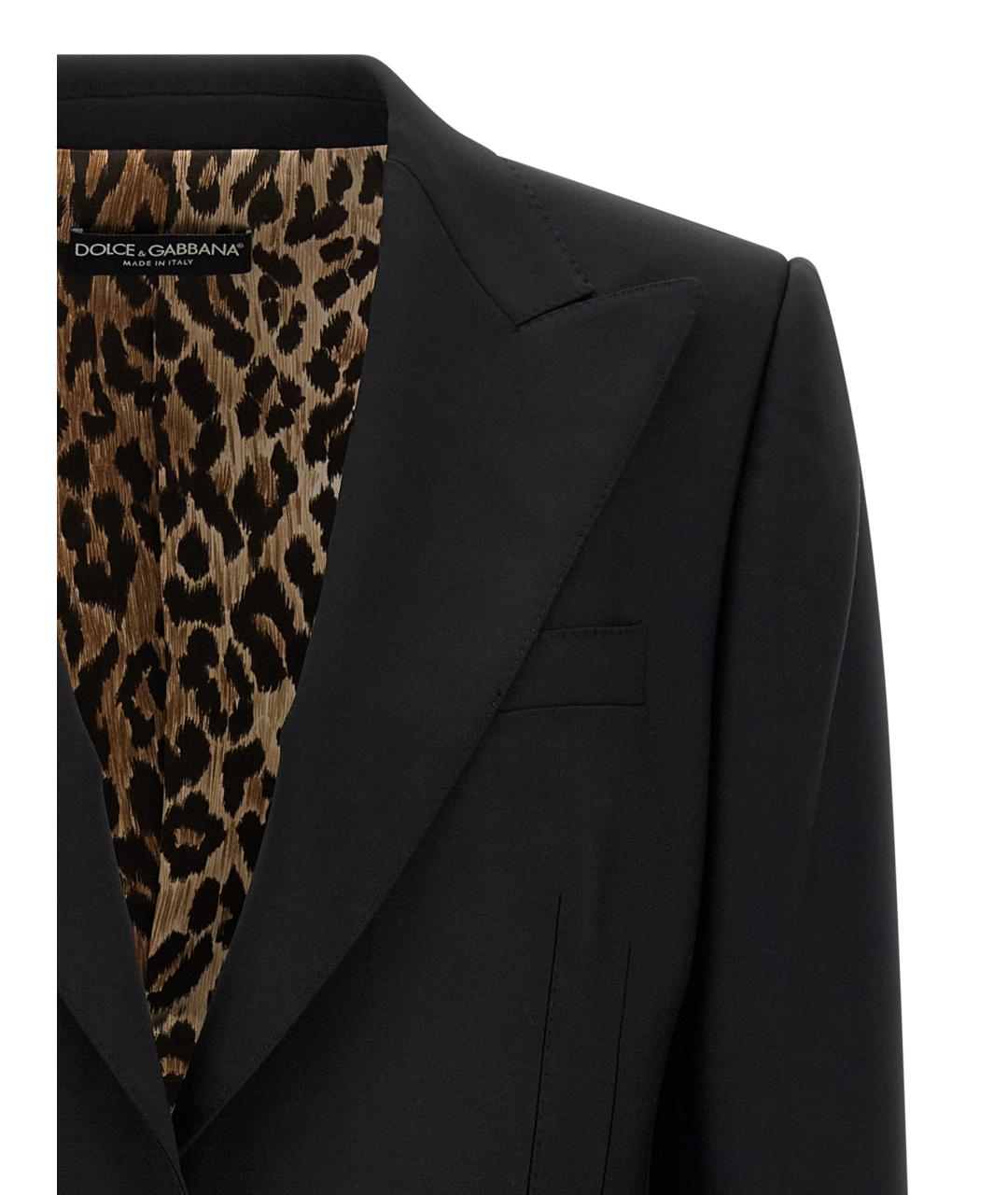 DOLCE&GABBANA Черный шерстяной жакет/пиджак, фото 3
