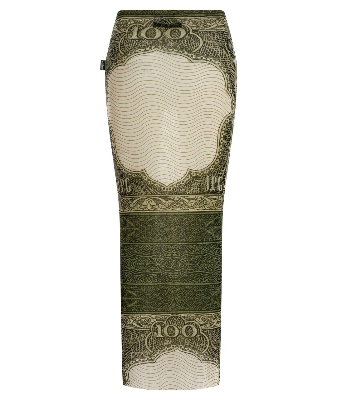 JEAN PAUL GAULTIER Мульти полиамидовая юбка миди, фото 2