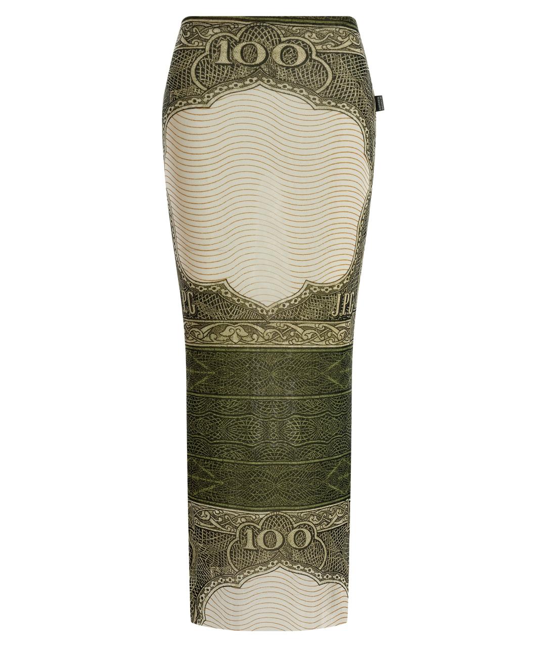 JEAN PAUL GAULTIER Мульти полиамидовая юбка миди, фото 1