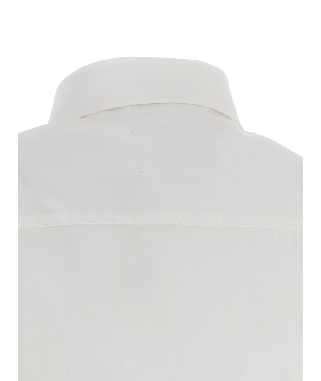 MAISON MARGIELA Белая хлопковая блузы, фото 4