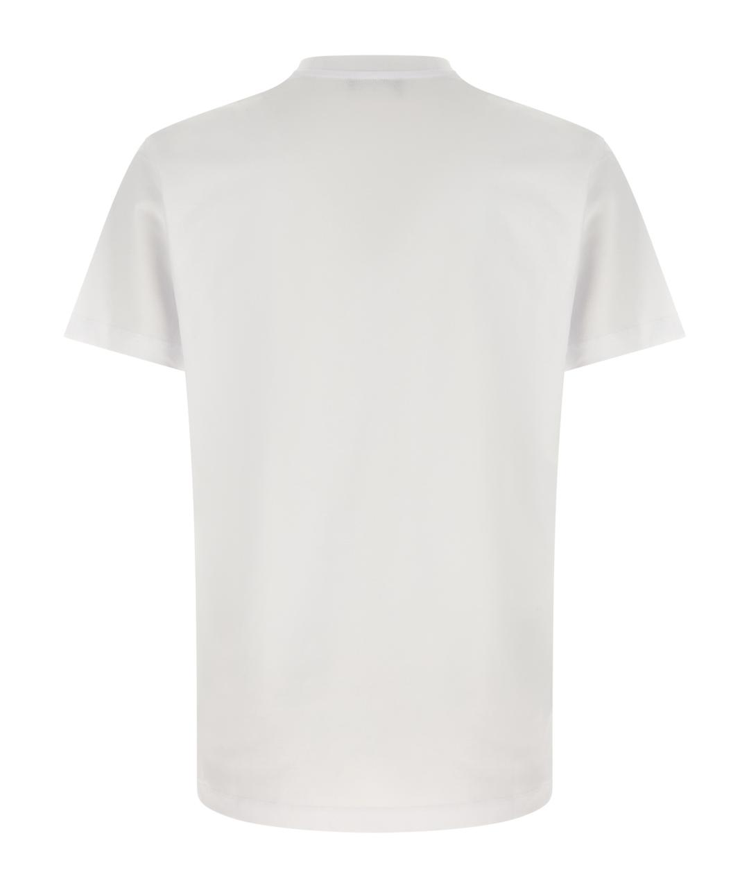 VERSACE Белая хлопковая футболка, фото 2