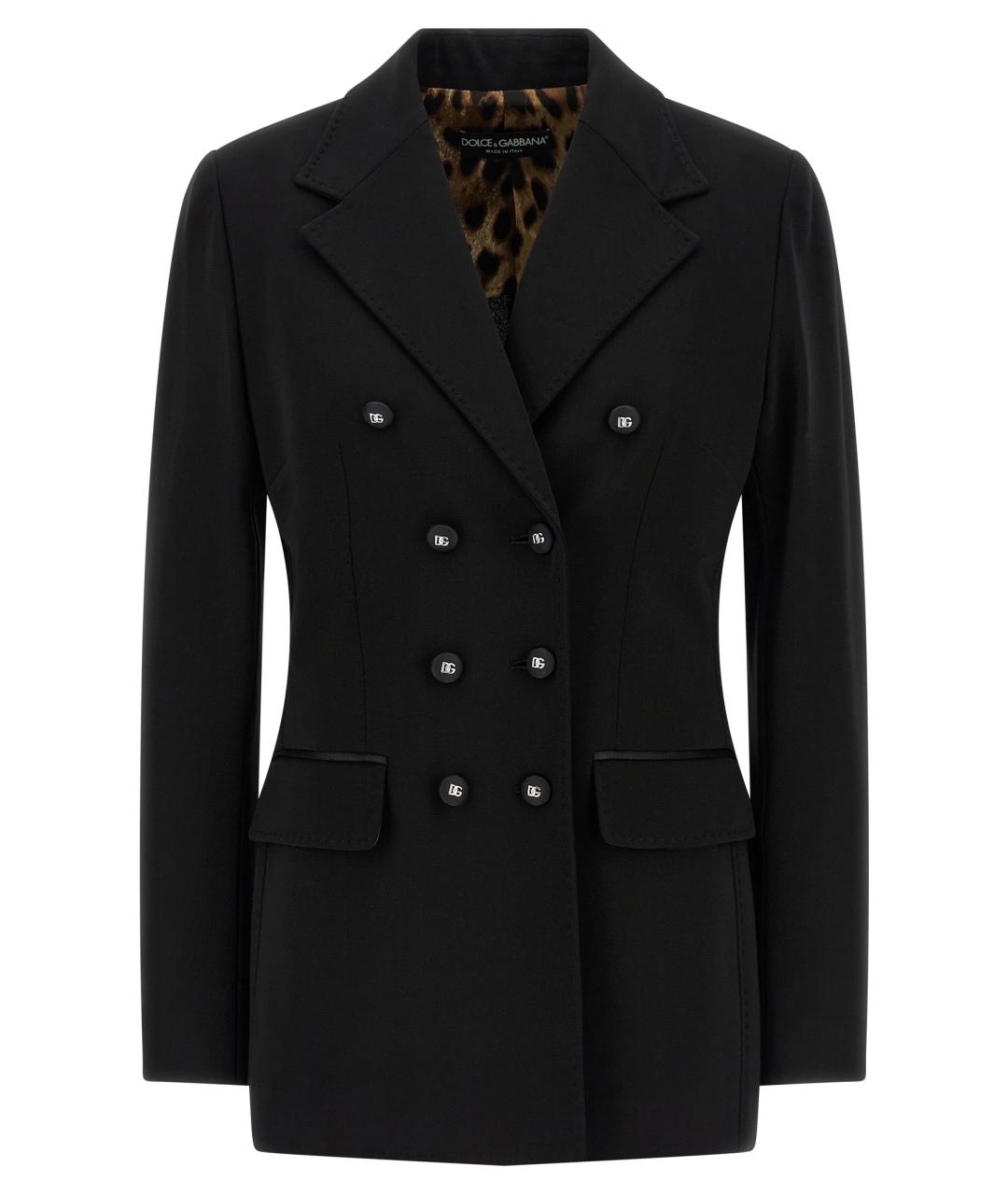DOLCE&GABBANA Черный вискозный жакет/пиджак, фото 1