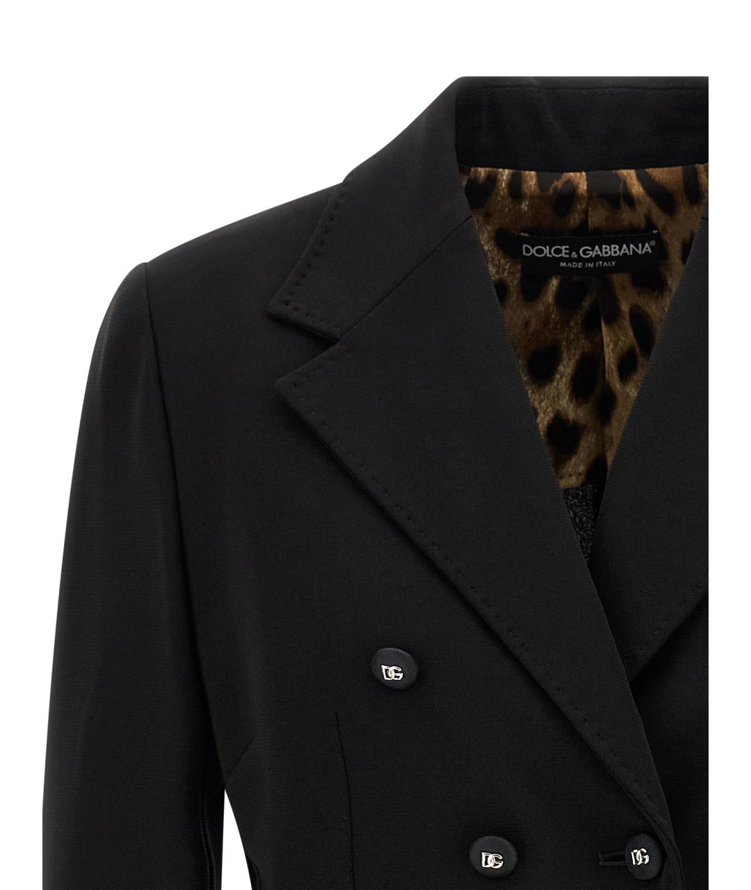 DOLCE&GABBANA Черный вискозный жакет/пиджак, фото 3
