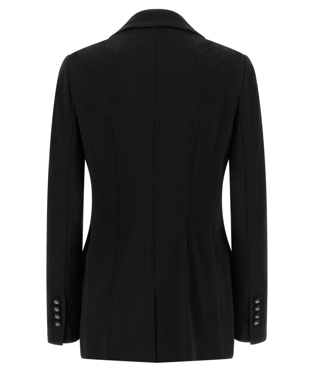 DOLCE&GABBANA Черный вискозный жакет/пиджак, фото 2