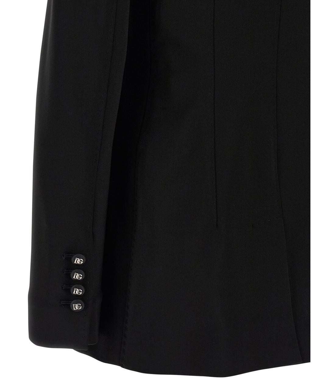 DOLCE&GABBANA Черный вискозный жакет/пиджак, фото 4
