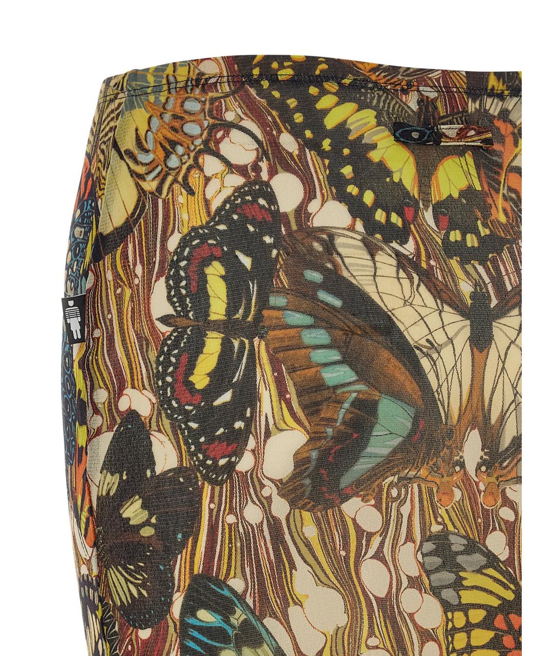 JEAN PAUL GAULTIER Мульти полиамидовая юбка макси, фото 4