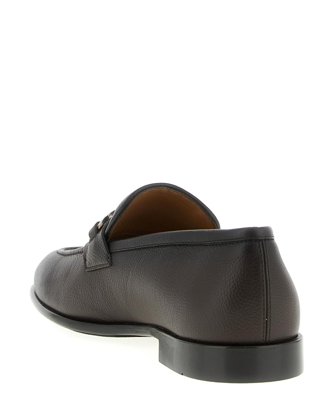 FERRAGAMO Коричневые кожаные мокасины, фото 3