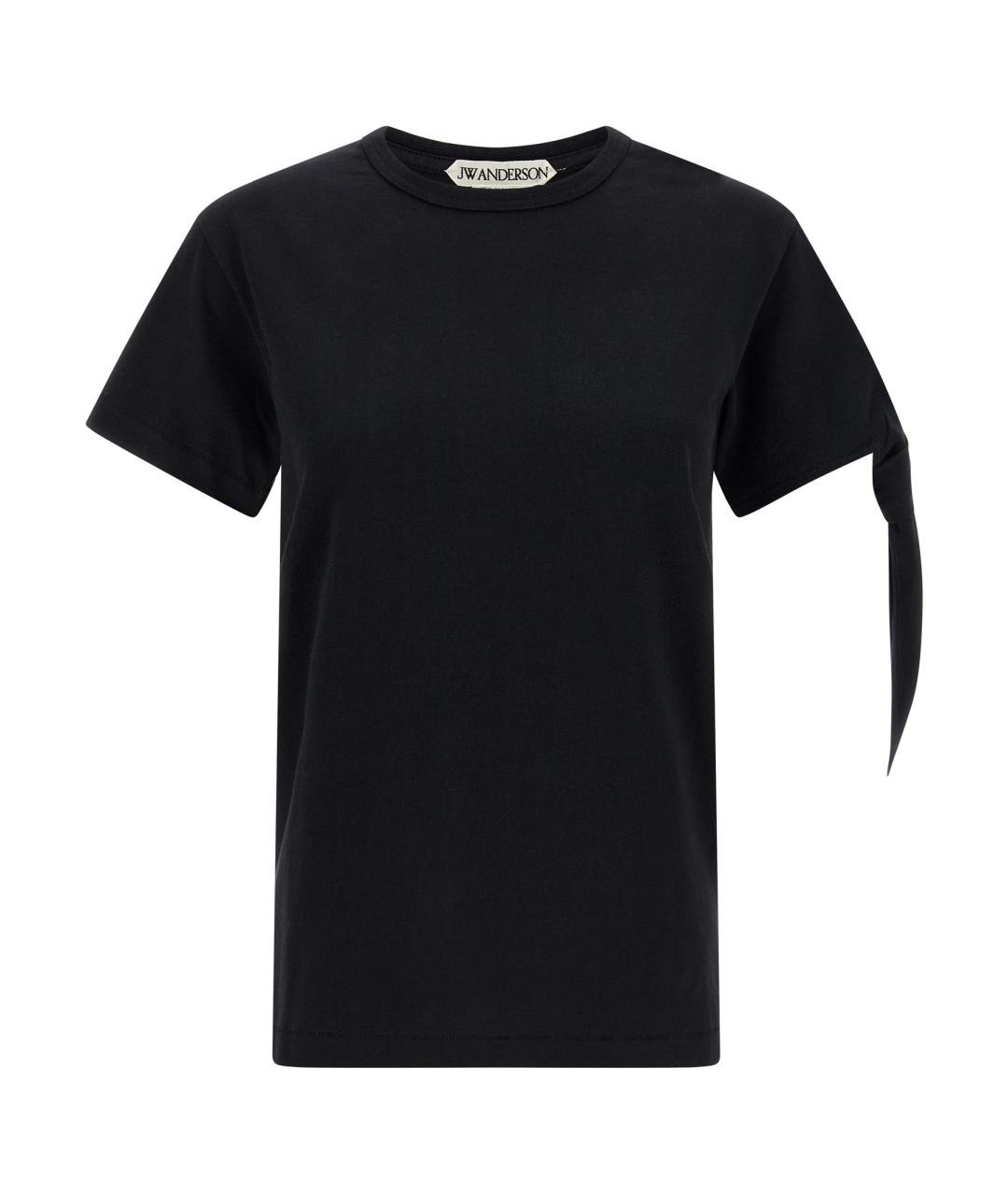 J.W.ANDERSON Черная хлопковая футболка, фото 1