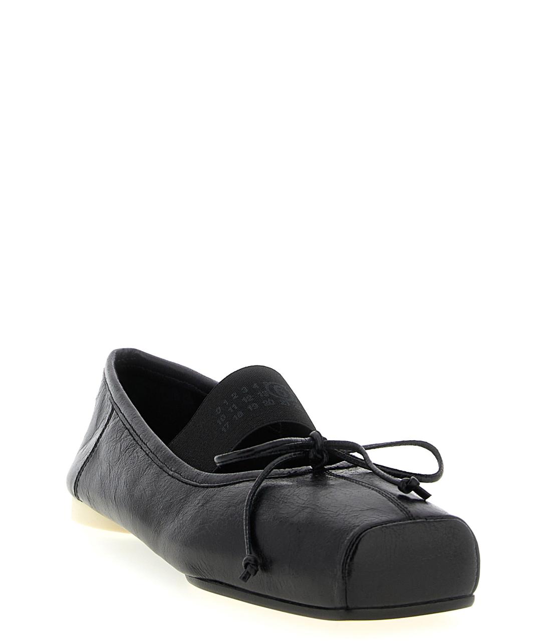 MM6 MAISON MARGIELA Черные кожаные балетки, фото 2