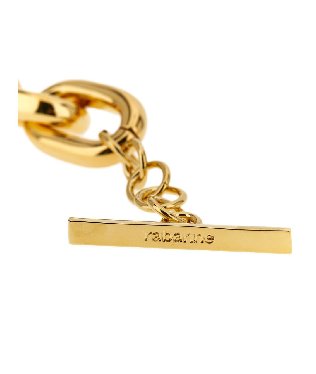 PACO RABANNE Золотой металлический браслет, фото 3