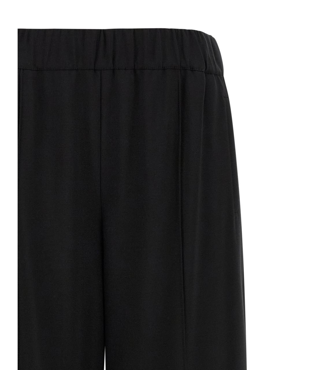 DOLCE&GABBANA Черные шерстяные прямые брюки, фото 3