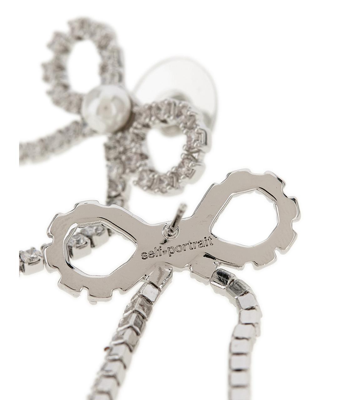 SELF-PORTRAIT Серебряные металлические серьги, фото 3