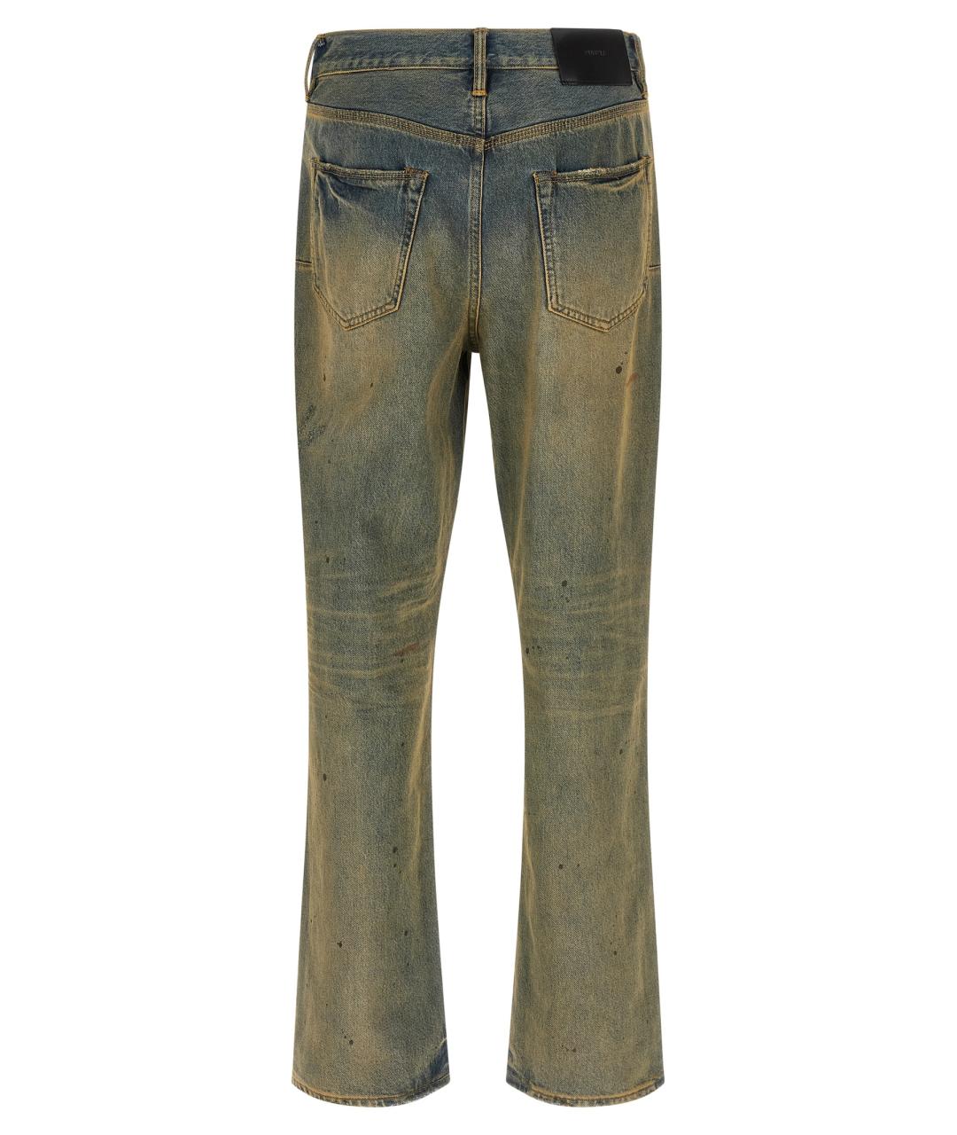 PURPLE Мульти хлопковые прямые джинсы, фото 2