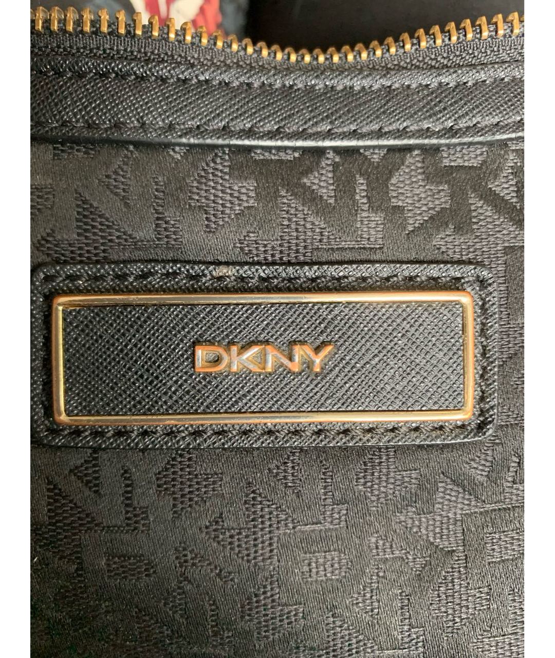 DKNY Черная тканевая сумка тоут, фото 6