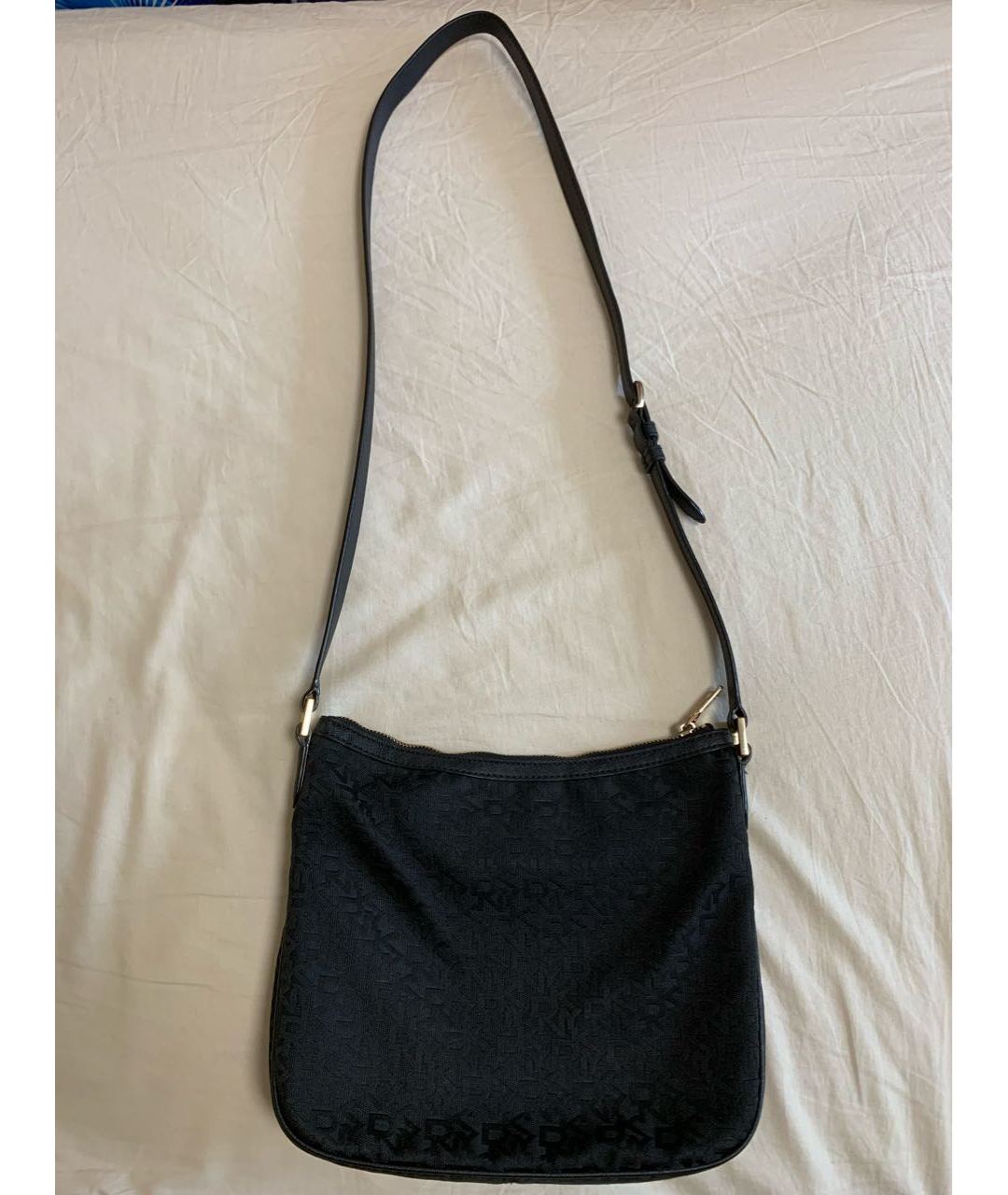 DKNY Черная тканевая сумка тоут, фото 3