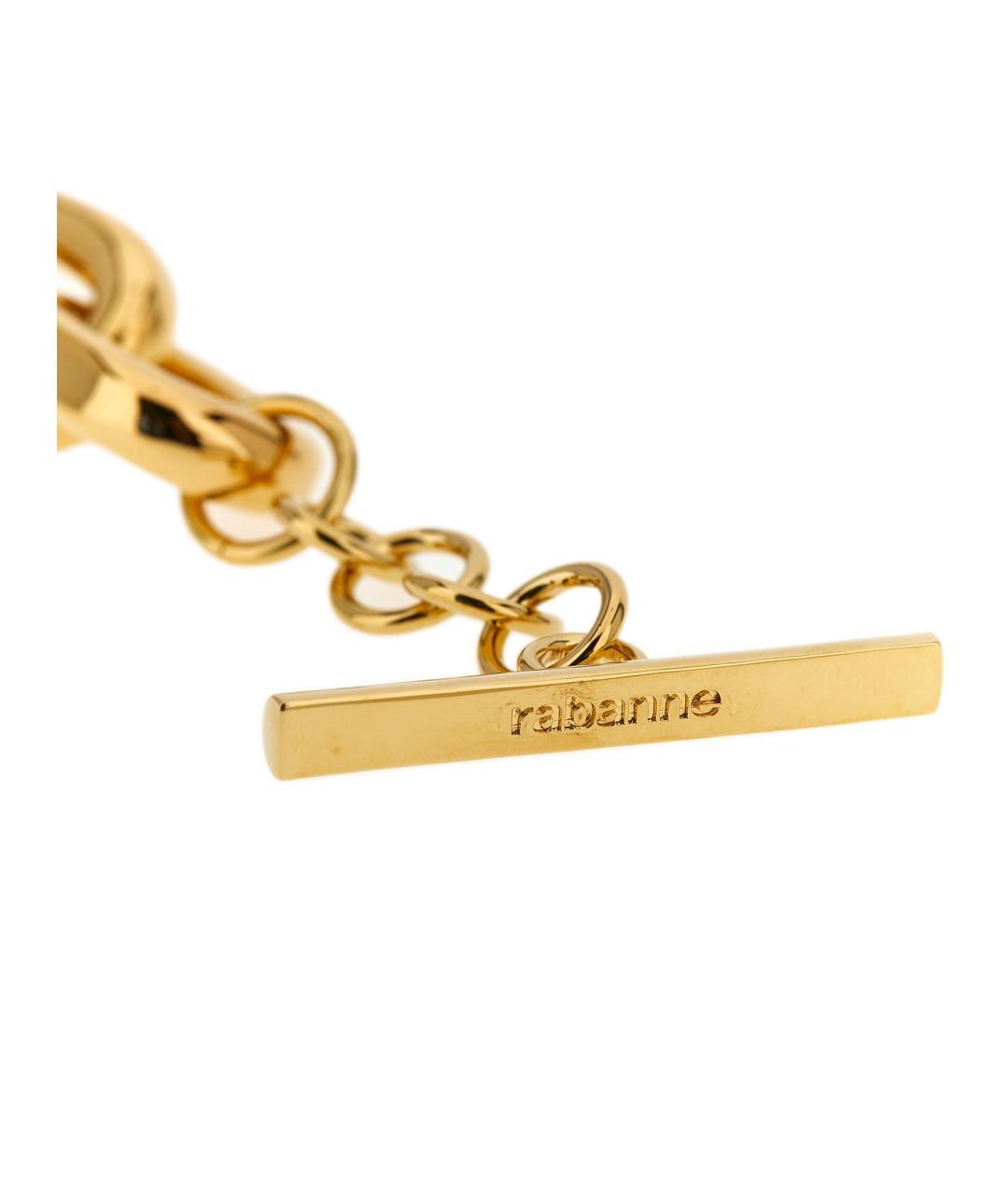 PACO RABANNE Золотая металлическая подвеска, фото 2