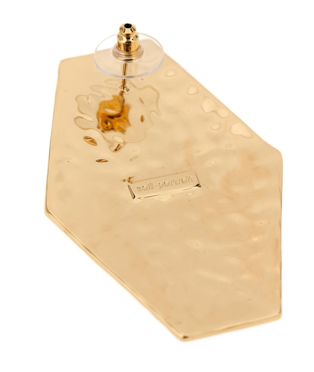 SELF-PORTRAIT Золотые металлические серьги, фото 3