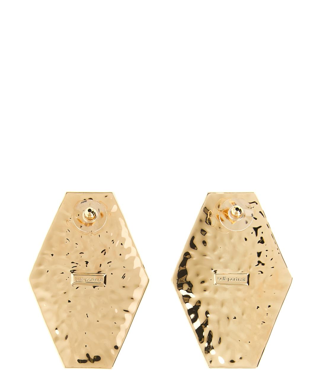 SELF-PORTRAIT Золотые металлические серьги, фото 2