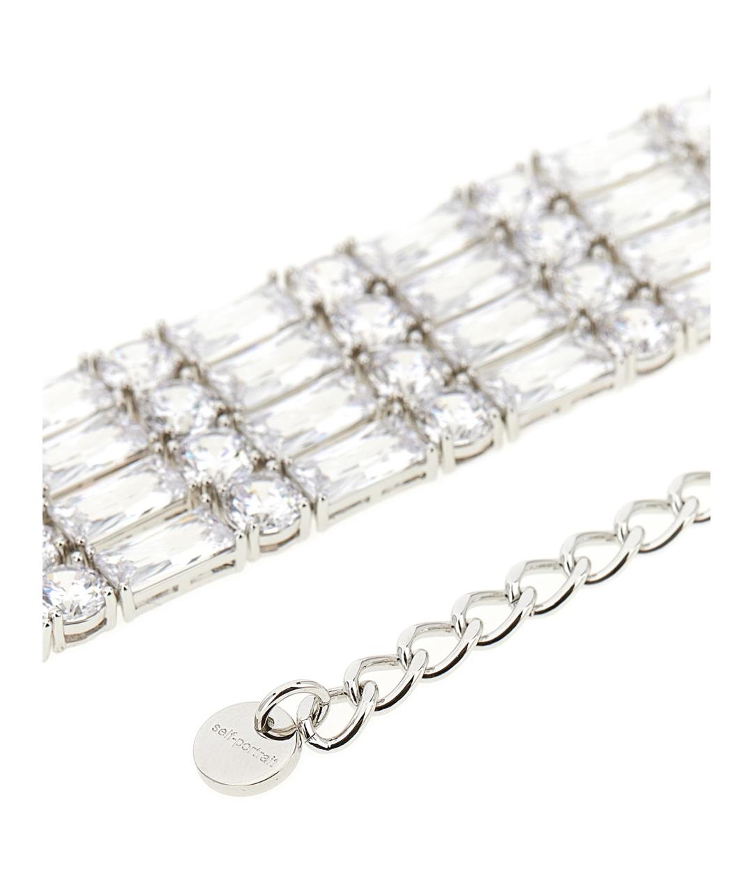 SELF-PORTRAIT Серебрянный металлический чокер, фото 2