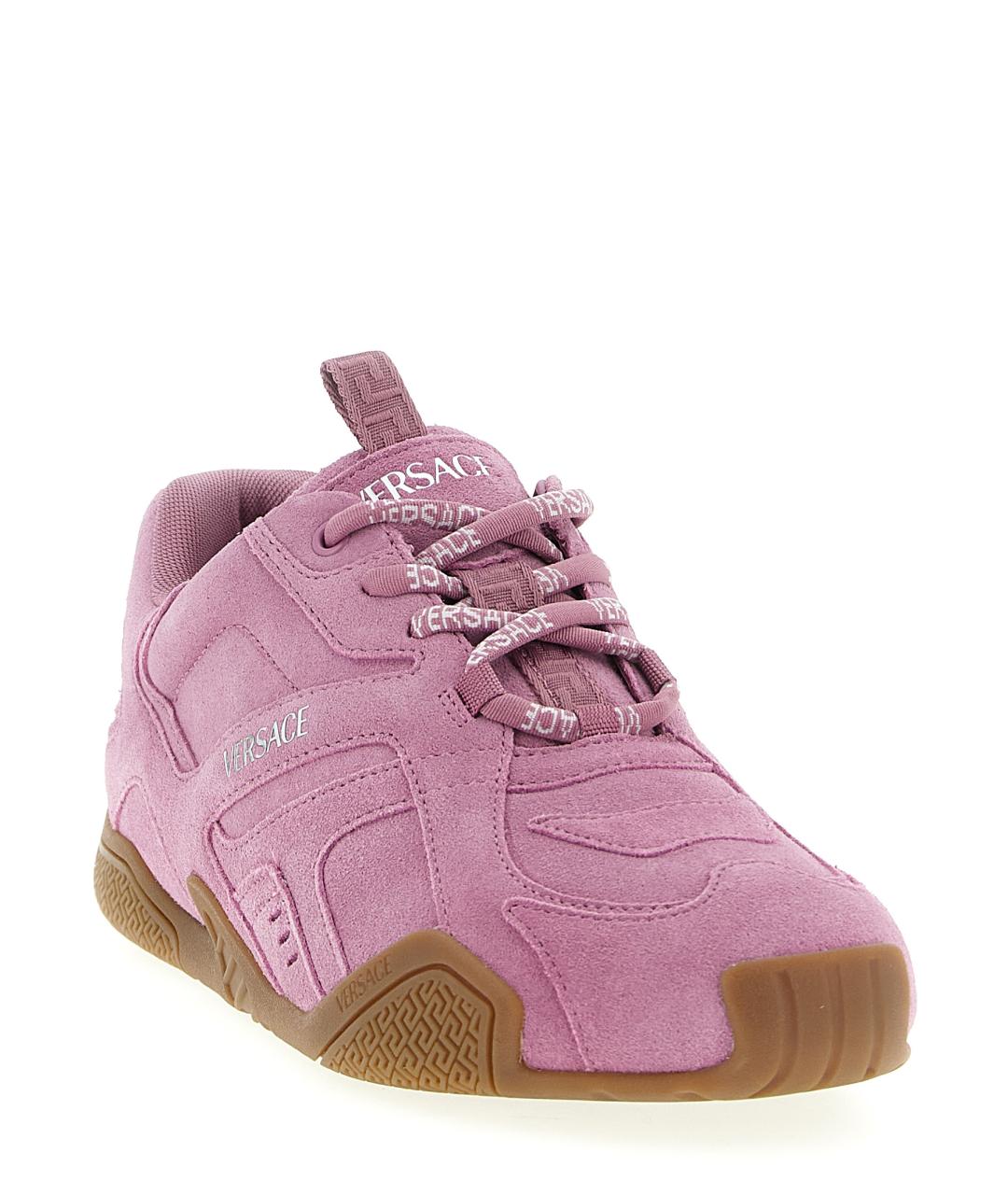 VERSACE Розовые замшевые кроссовки, фото 2