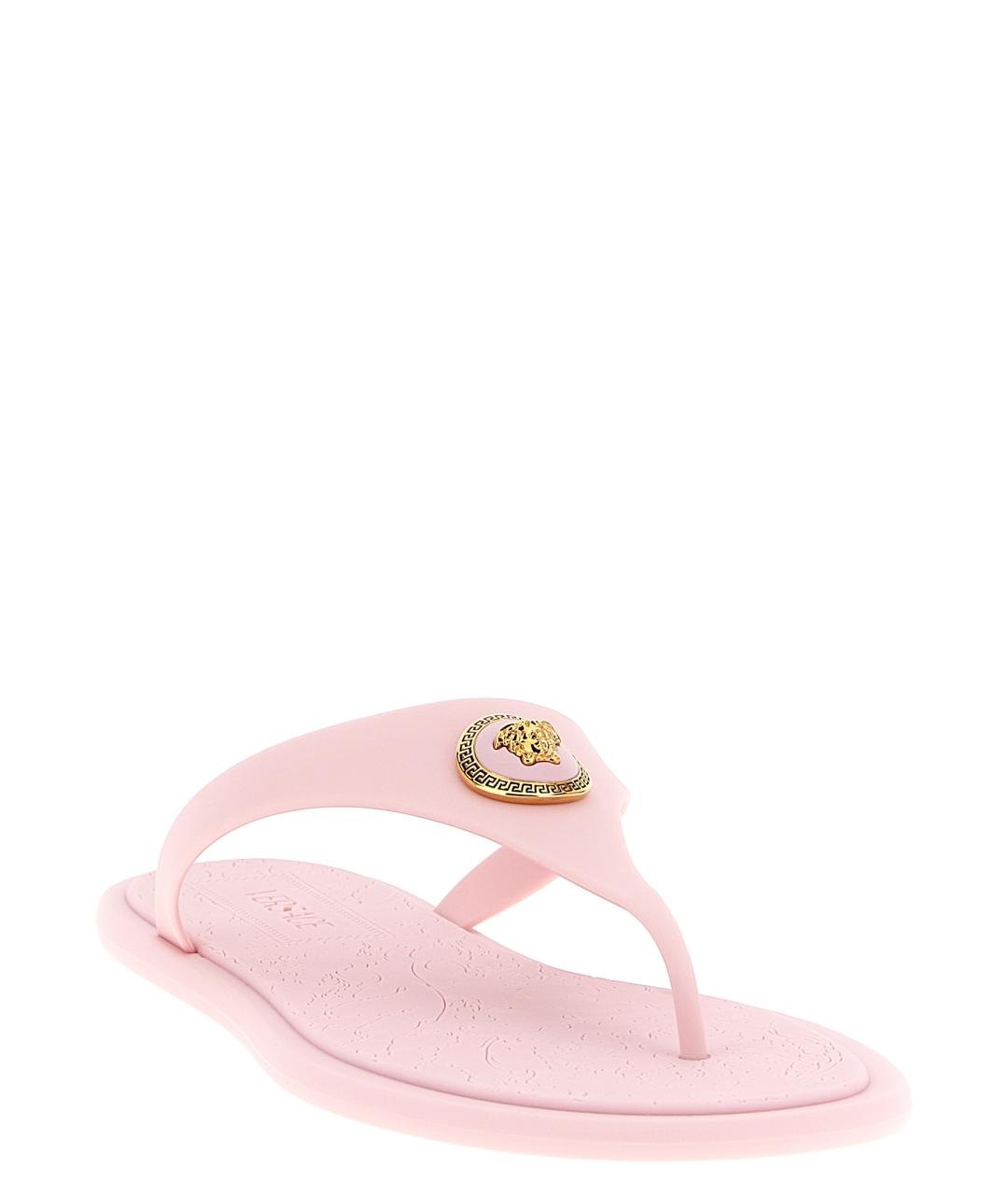 VERSACE Розовые шлепанцы, фото 2
