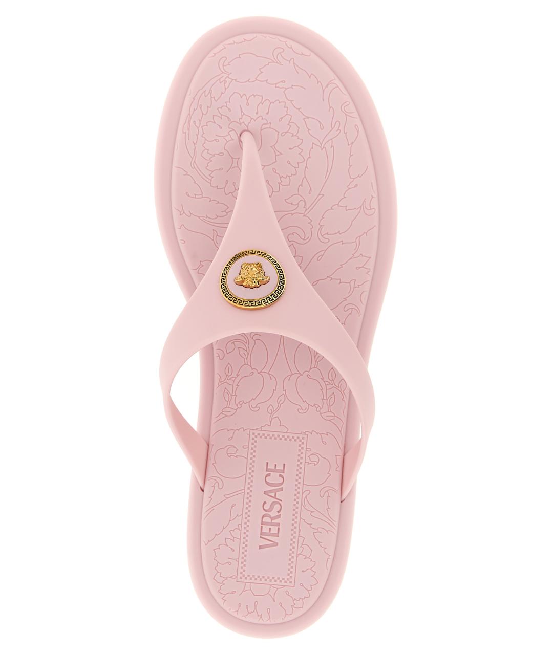 VERSACE Розовые шлепанцы, фото 4
