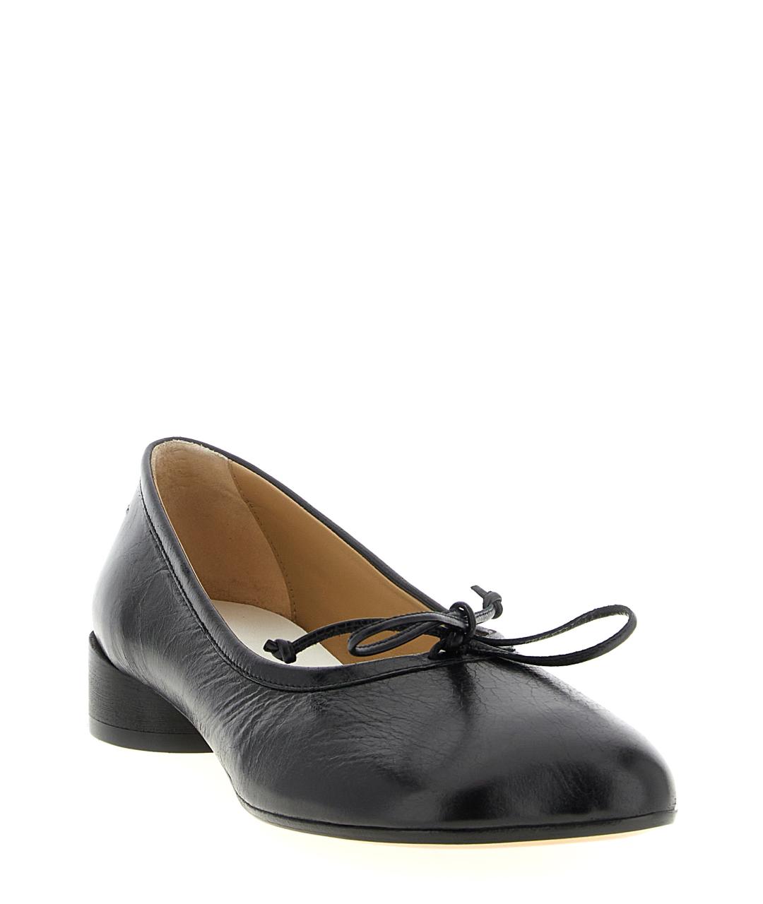 MM6 MAISON MARGIELA Черные кожаные туфли, фото 2