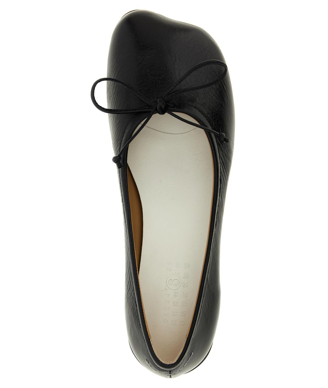 MM6 MAISON MARGIELA Черные кожаные туфли, фото 4